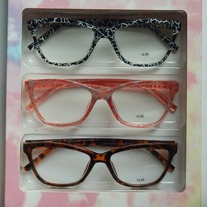 LAUNDRY BY DESIGN+2.50 WOMEN'S READING GLASSES 3-PACK READERS